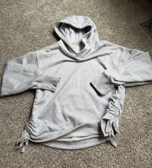 Aerie Pullover Grey Hoodie Size Medium Side Tie thumbnail 1