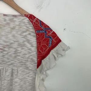 Anthropologie One September Evin Embroidered Knit Top size Large thumbnail 10