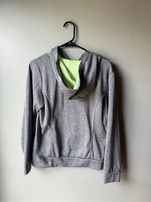 The North Face Women’s Gray Logo Hoodie Size Large thumbnail 5