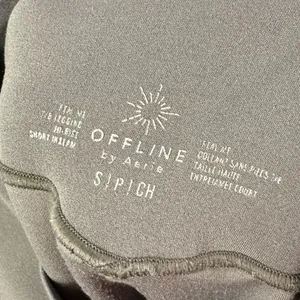 Aerie Offline Short Cocoa Brown Real Me 7/8 Mid Rise Athletic‎ Leggings S thumbnail 5