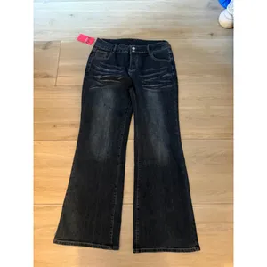 NEW Mid Rise Flare Jeans Stretchy Y2k Boyfriend Bootcut Baggy 4 28/28 thumbnail 6