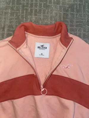 Pink Quarter Zip Sweatshirt thumbnail 6