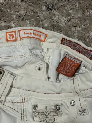Rock Revival White Women's Skinny Jeans size 26 thumbnail 3