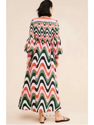 FARM Rio Wave Gradient Maxi Dress- size XS thumbnail 2