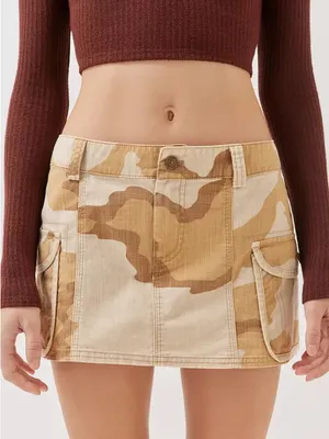 BDG Camo Cargo Micro Mini Skirt thumbnail 1