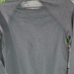 Hollister glitter sheer see thru back gray blue pullover sweatshirt Small thumbnail 6