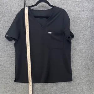 Figs Technical Collection Black V-Neck Scrub Top FW1000 Womens Size XL thumbnail 6