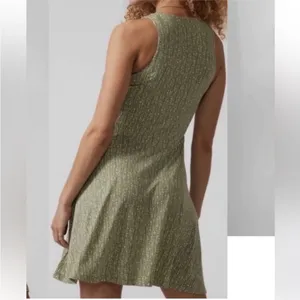 Athleta Santorini Printed Tank Dress Green White Size‎ Small UPF 50+ thumbnail 2