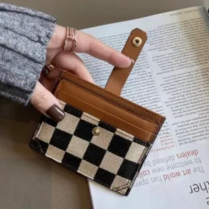 Wallet for Women,Canvas Snap Closure Wallet,Bifold Credit Card Holder Coin Purse With ID Window thumbnail 4