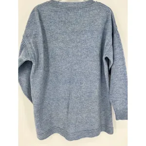 BAY ROAD Sweater Womens L Blue 100% Merino Wool Knit Crew Neck New Zealand Made thumbnail 6
