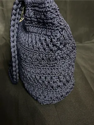 Lina Women’s Navy Crochet Shoulder Bag Butterfly Interior thumbnail 10