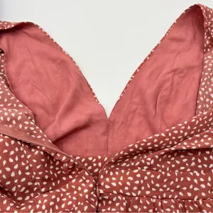 Pink and Orange Flutter Sleeve Smocked Mini Dress thumbnail 11