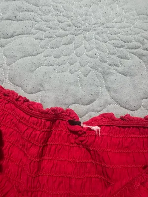 H&M Red Off-The-Shoulder Top thumbnail 4