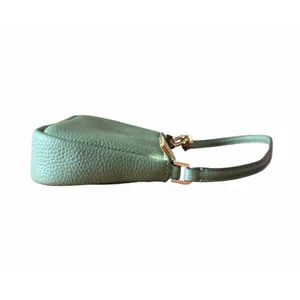 Kate Spade Kayla KM148 Woven Leather Convertible Shoulder Bag Cedar Green NWOT thumbnail 9