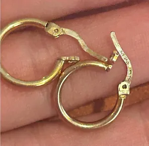 C64 earrings gold tone 925 sterling silver thumbnail 1