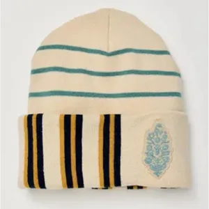 NWT Free People Park City Prep Beanie in Ivory / Cream thumbnail 1