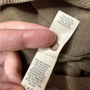 Aerie Brown Ribbed Henley Long Sleeve Layering Top Size Medium thumbnail 8