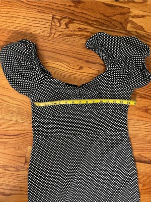 Betsey Johnson Black and White Polka Dot Dress NWT thumbnail 5
