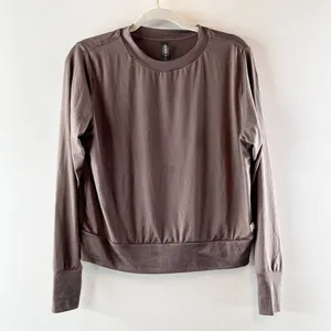 Vuori Daydream Crew Long Sleeve Pullover Sweatshirt Top Shirt Hazel Heather M thumbnail 2
