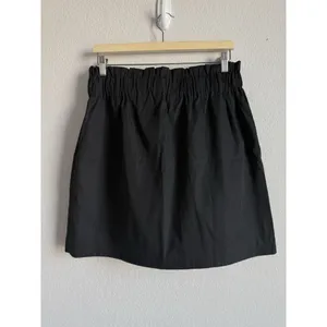 Kancy Kole‎ Skirt Women’s XL Black High Waisted Pull On Paper Bag A-Line Mini thumbnail 8