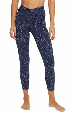 Nike Dri-fit High-Rise Navy Polka Dot Leggings thumbnail 1
