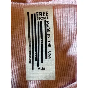 Free People Tank Top Women Medium Pink Ribbed Racerback Scoop Neck Athleisure‎ thumbnail 7