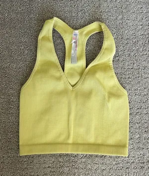 Yellow Free People Movement Tank Size Small! thumbnail 1