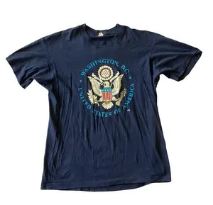 Vintage 80s Washington DC Tee Blue Size L thumbnail 1