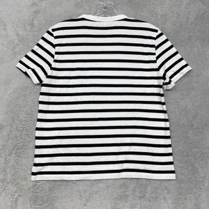 Madewell Top Womens M Black White Striped Short Sleeve Crewneck Casual Tee NY733 thumbnail 7