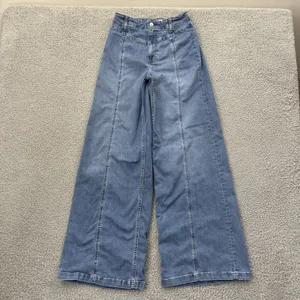 Free People Libre High Rise Wide Leg Denim Jeans Stretch Boho Women's 28 x 31 thumbnail 2