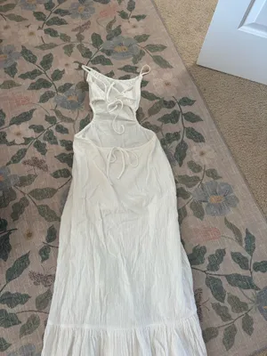 Charlie Holiday White Backless Dress thumbnail 6