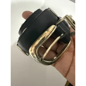 Brighton Black Leather Belt With Silver‎ Cowgirl Cowboy Heart Concho Size M 35" thumbnail 2