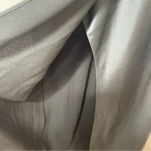 BHLDN Dylan One-Shoulder Satin Side-Slit Gown Green sz 8 thumbnail 13