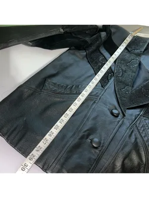Vintage Suede Black Leather Western Mid-Length Coat Leather Jacket gorpcore thumbnail 11