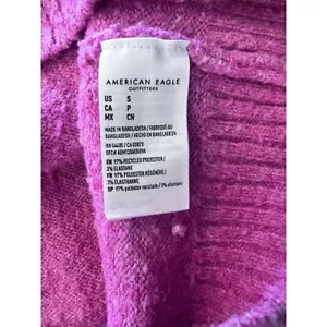 American‎ Eagle Womens Crew Neck Bright Pink Sweater Small thumbnail 7