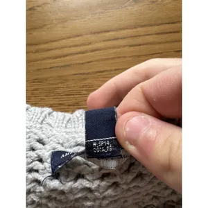 American Eagle Women Size Large Chunky Knit Sweater Preppy Ribbed Wool‎ Blend thumbnail 8