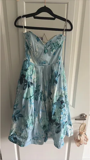 ASOS Dress Midi Floral Blue thumbnail 2