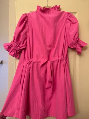 Glam Pink Cinch Waist Dress thumbnail 5