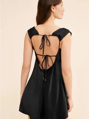 Free people Stella mini dress size small satin thumbnail 2
