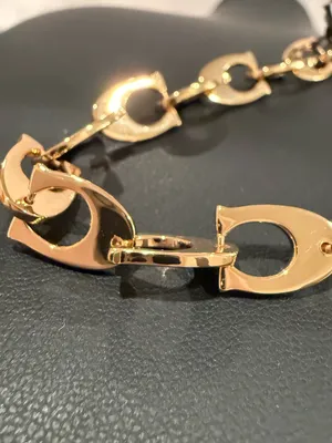 COACH | Rose Gold Plated “C” Link Toggle Bracelet thumbnail 2