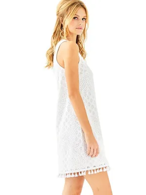 Lilly Pulitzer geometric lace tassel shift dress thumbnail 2