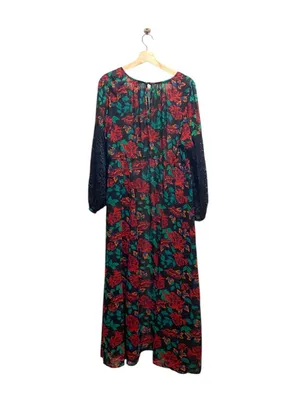 Torrid Long Line Duster Cardigan Green Size 1X Floral Spring Bohemian Coastal thumbnail 11
