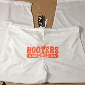 New w/Spots Hooters Rare Sheer Pants From San Diego CA Stretchy Medium/Large/XL thumbnail 2