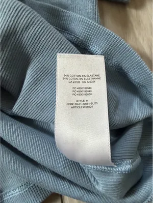 Aritzia TNA HomeStretch Rib Crew Y2K Fitted Ribbed Cotton Babydoll tee size xs thumbnail 4