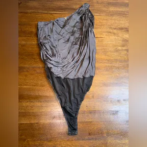Young Fabulous‎ & Broke YFB Cynthia Bodysuit One Shoulder Minimalist Chic thumbnail 3
