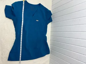 Figs‎ Blue  V-Neck Short Sleeve Scrub Top size S thumbnail 5