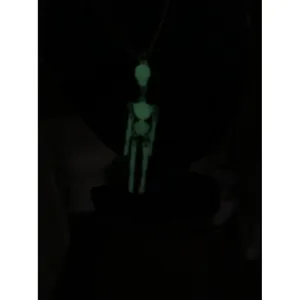 Skeleton Necklace Moveable Limb Steampunk Punk Skull Glow In The Dark Necklace thumbnail 4