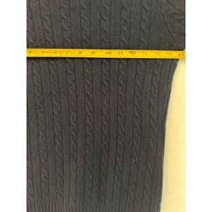 J.Crew Navy Blue Cable Knit Cardigan Merino Wool Angora Cashmere Blend‎ M thumbnail 8