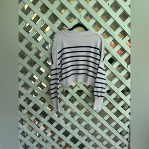 free people Easy Street Stripe Crop Pullover thumbnail 8
