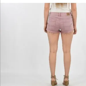 American Eagle ✨Pink Low Rise Stretch Denim Booty Shorts✨ thumbnail 8